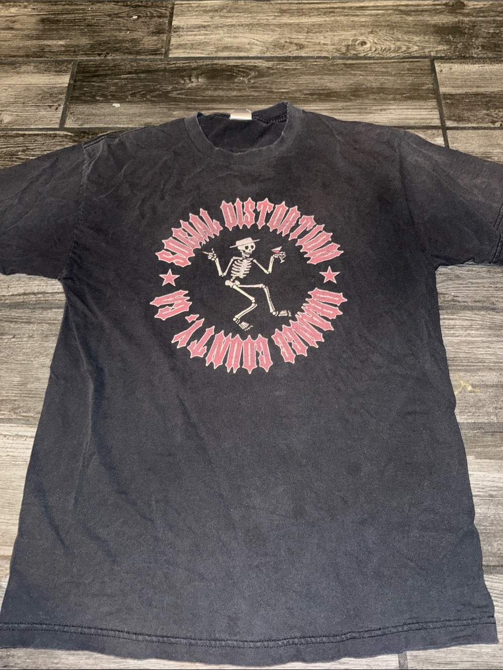 Social distortion vintage concert tour band shirt large 90s